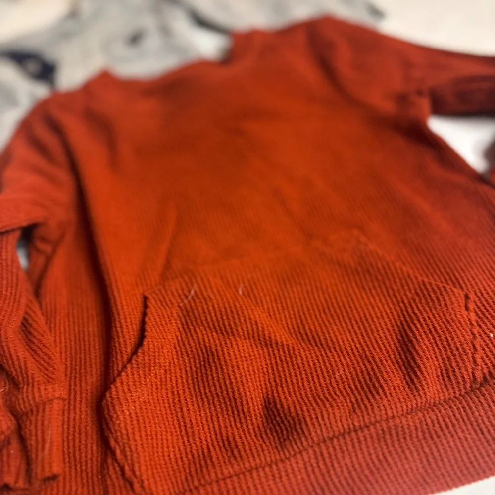 Baby Boy 12M Clothes Lot Quilted Jogger Set Waffle Henley Orange Pullover Fall